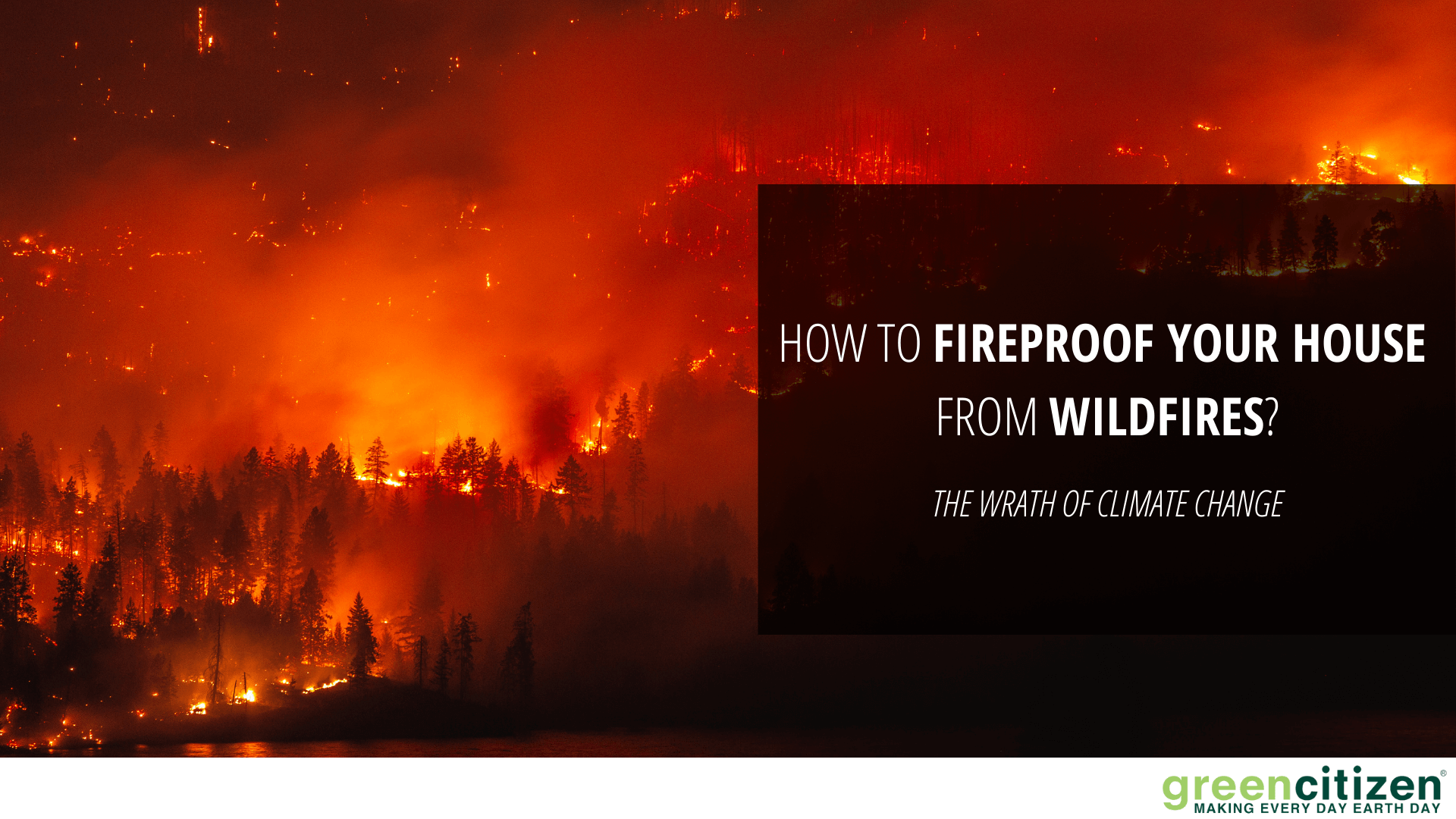 How to Fireproof Your House from Wildfires? - GreenCitizen