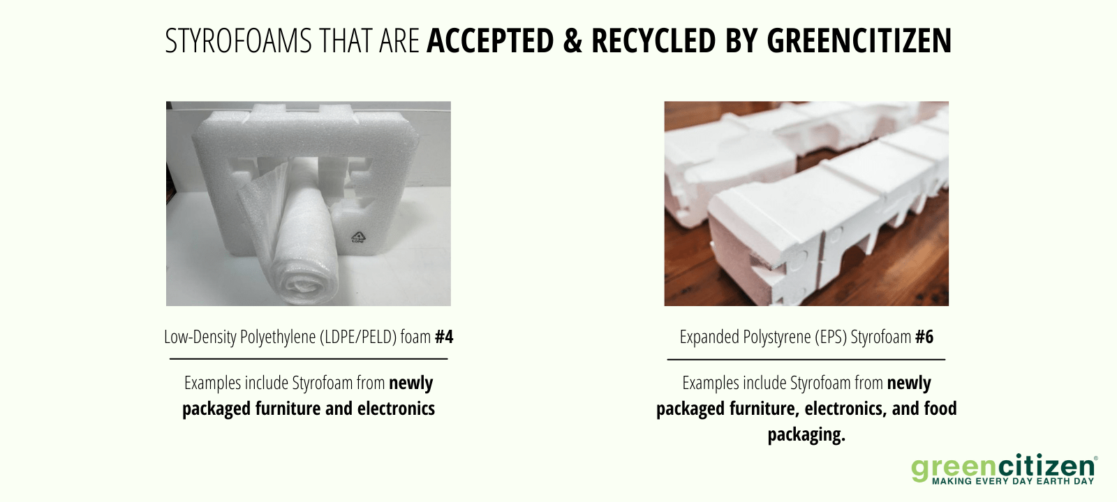 Styrofoam recycling