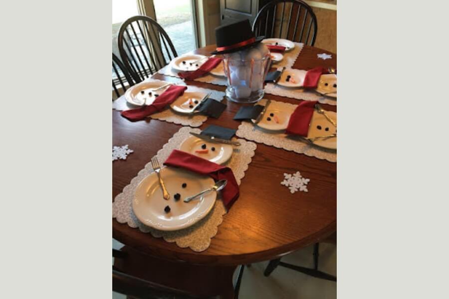 Winter Table Setting