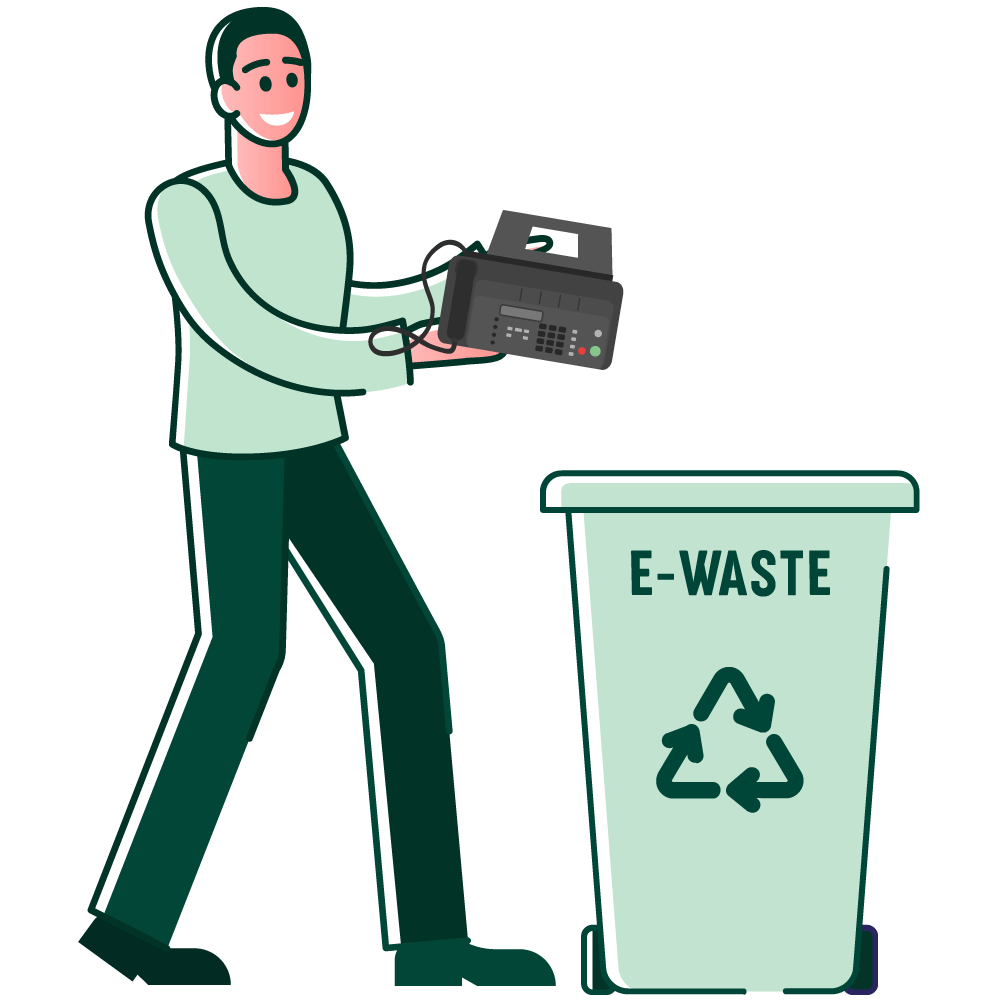 E-Waste-Recyclers-Fax-Machines