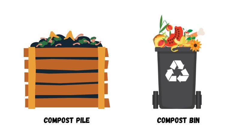Compost Pile vs compost bin
