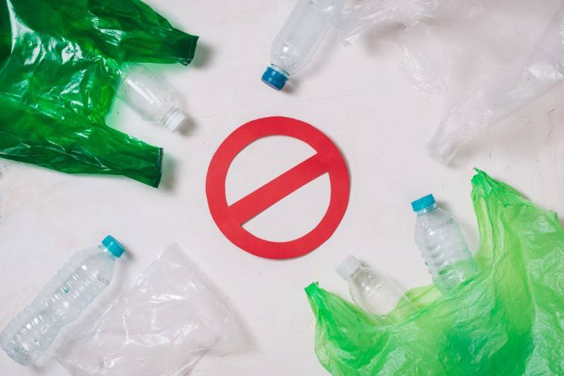 recycling plastic trash bags