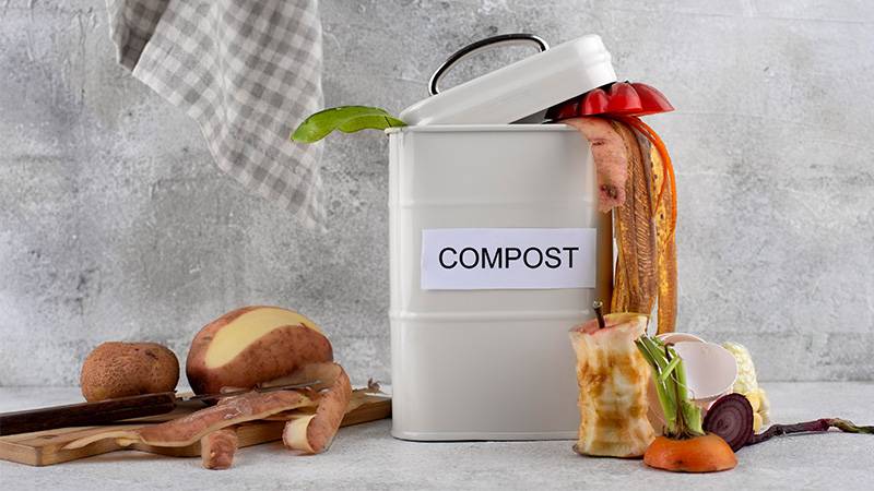 Use tight-fitting lids and covers for your compost