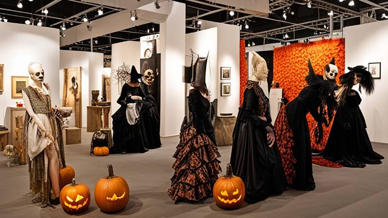 halloween costume swap on display